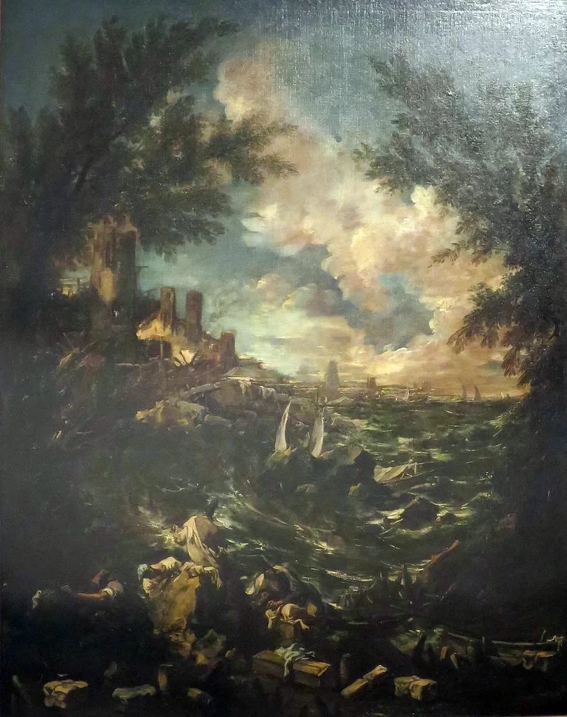 Vista di costa con naufragio - Lowe Art Museum, Miami